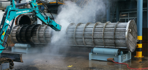 壳层清洗前后对比